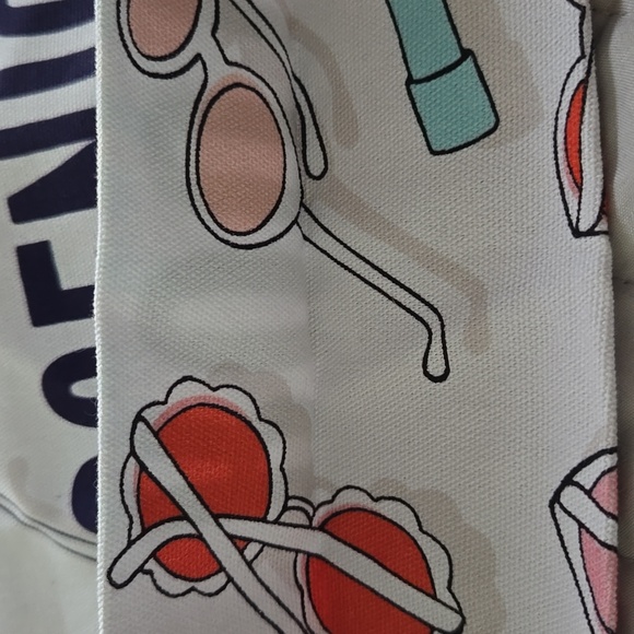 Kate Spade White Tote with Colorful Print - Picture 3 of 4